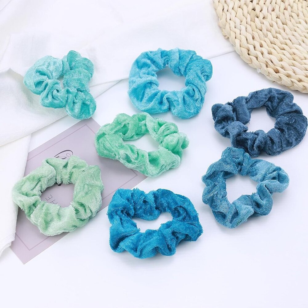 Ultimate 75-Piece Velvet Scrunchies Set - Stylish & Gentle on Hair - Great Gift - Picture 3 of 7